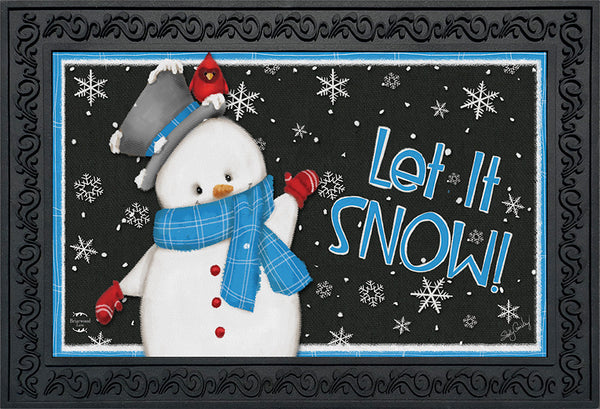Jolly Winter Snowman Doormat