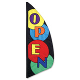 8.5 ft. Feather Banner - Open Or Sale