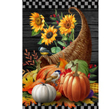 Horn of Plenty Garden Flag