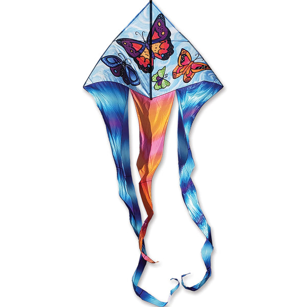 6.5 ft. Flo-Tail Delta Kite - Butterflies