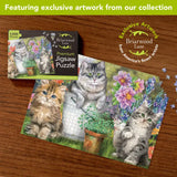 Garden Cats Spring 1000 Piece Jigsaw Puzzle