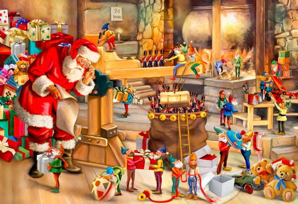 WOODEN CITY PUZZLE: SANTA'S WORKSHOP XL