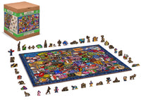 WOODEN CITY PUZZLE: PATCH CRAZY XL
