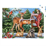 Snow Day Friends 1000 Piece Jigsaw Puzzle