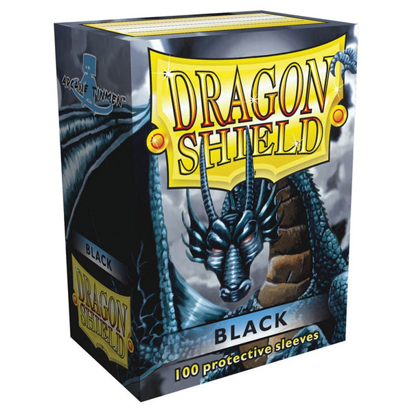 Card Sleeves: Solid Color Sleeves - Dragon Shields: (100) Black