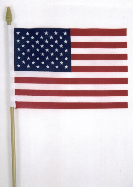 Stick Flag 4"x6" USA.