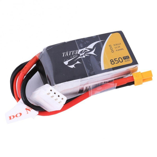 Tattu 850mAh 11.1V 45C 3S1P Lipo W/ XT-30
