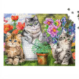 Garden Cats Spring 1000 Piece Jigsaw Puzzle