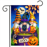 Gnome Witch Trio Garden Flag