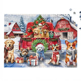 Holiday Cheer Dogs 1000 Piece Jigsaw Puzzle
