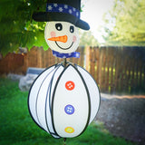 Snowman with Hat Hanging Ball Spinner