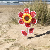 12" Paisley Sunflower with Leaves