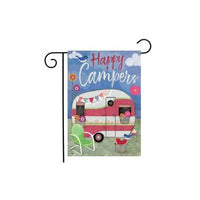 Happy Campers Garden Flag