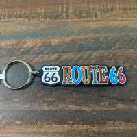 Route 66 Multi Color Key Chain