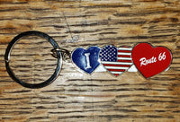 I Love Route 66 Key Chain