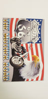 Route 66 Postcard with M/C & Eagle
