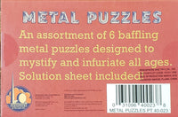 6 Metal Puzzles