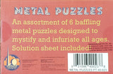 6 Metal Puzzles
