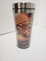 Route 66 Travel Mug Garage Collage