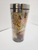 Route 66 Travel Mug Garage Collage