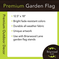 Floral Home Sweet Home Garden Flag