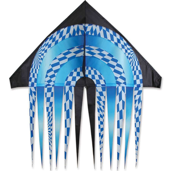56 in. Stream Delta Kite - Blue Opt