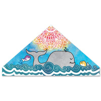 56 in. Delta Kite - Whale Mandala