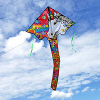 Lg. Easy Flyer Kite - Unicorn Flowers