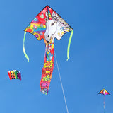 Lg. Easy Flyer Kite - Unicorn Flowers