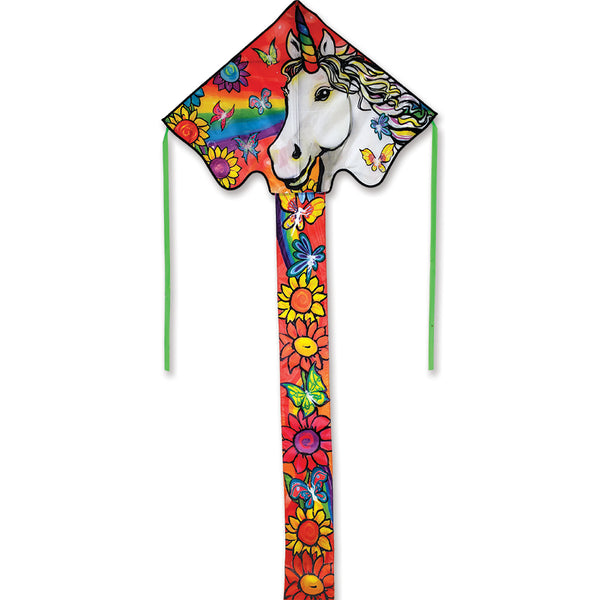 Lg. Easy Flyer Kite - Unicorn Flowers