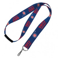 WinCraft MLB Chicago Cubs Double Sided Team Color Lanyard Keychain Key Ring