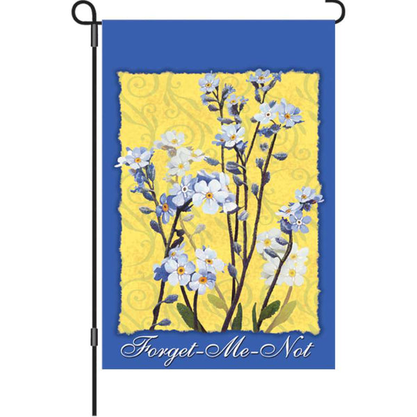 12 In Flag - Alaska Wild Flowers Forget Me Not