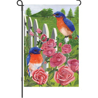 12 in. Flag - Bluebird & Rose