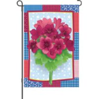 12 in. Flag - Country Geraniums