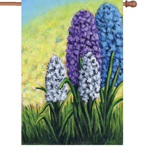 Hyacinths House Flag - 28 inch