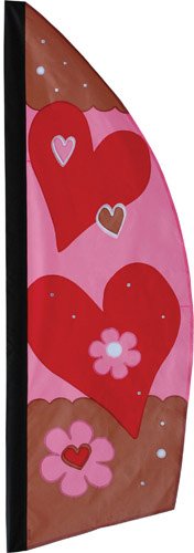 Valentines Day, 8-1/2-Feet Ripstop Nylon Feather Banner