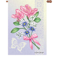 28 in. House Flag - Freesia Elegance