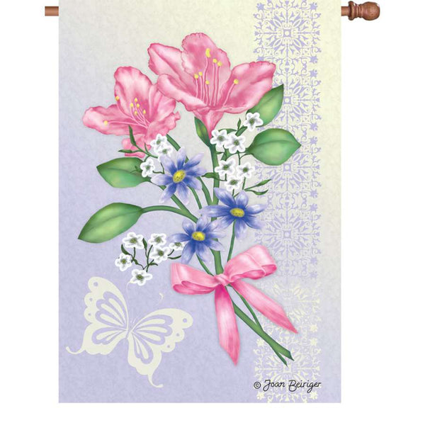 28 in. House Flag - Freesia Elegance