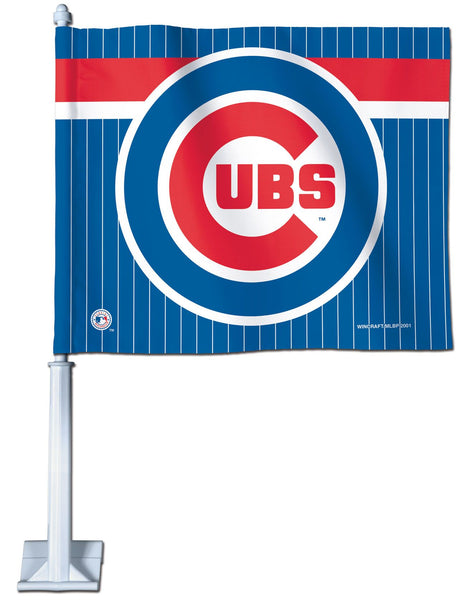 CHICAGO CUBS CAR FLAG 11.75" X 14"