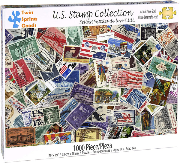 U.S. Stamp Collection Puzzle 1,000 pieces