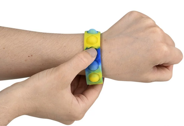 8" Tie Dye Bubble Popper Bracelet