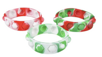 8" Christmas Bubble Popper Bracelet - Color Will Vary