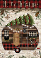 Merry Christmas Camper Garden Flag