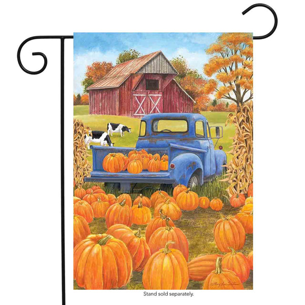 Pumpkin Patch Pickup Garden Flag