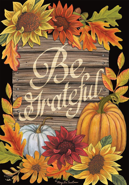 Be Grateful Garden Flag