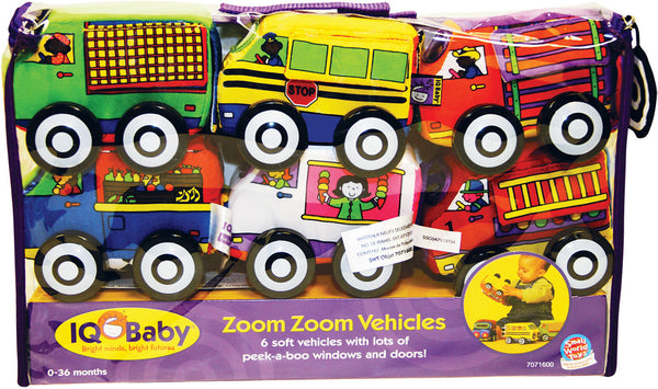 Small World Toys Vroom Vroom Soft Vehicles, Price/Set of 6