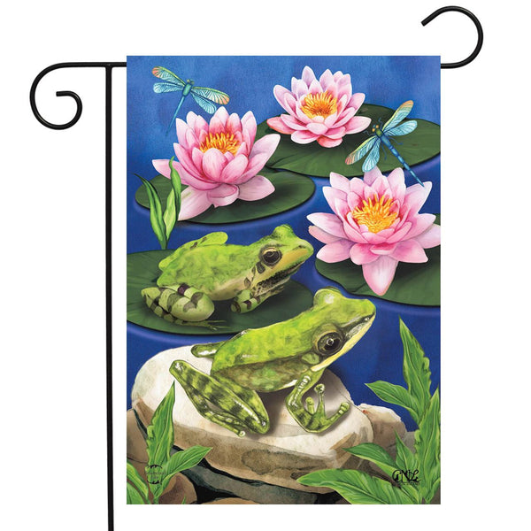 Frog Pond Garden Flag