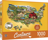 Contours United States – 1000 pieces