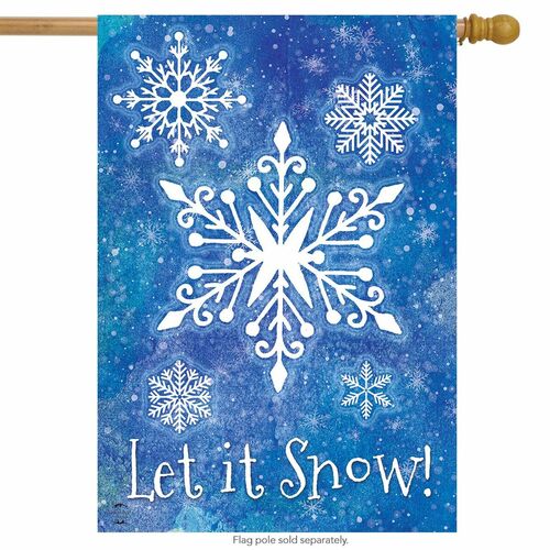 Snowflakes Collection House Flag