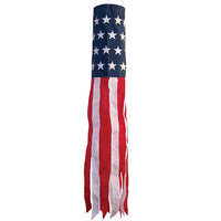 U.S. Stars and Stripes Embroidered 40" Windsock